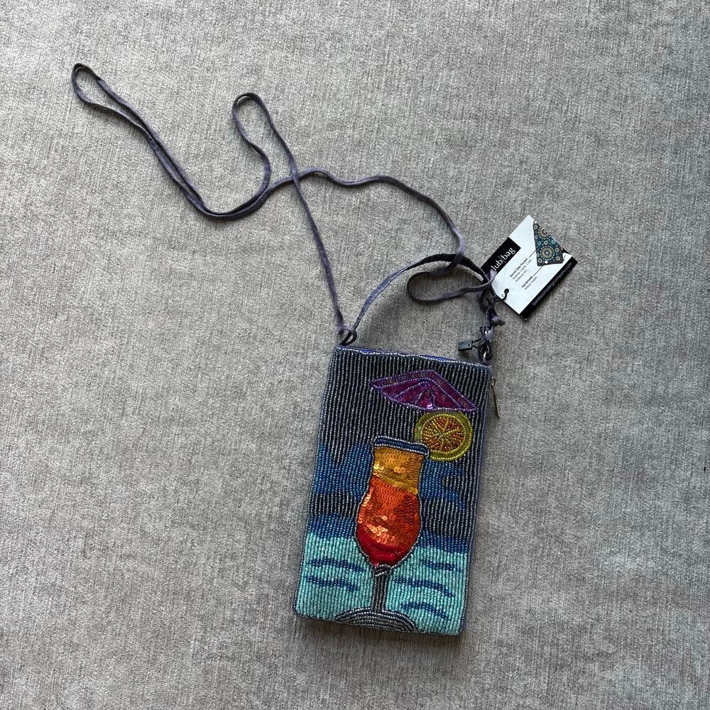 NWT Bamboo Trading Company Beaded Club Bag